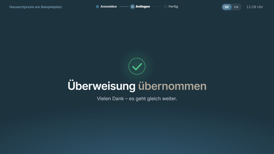 Weiter zur Anmeldung